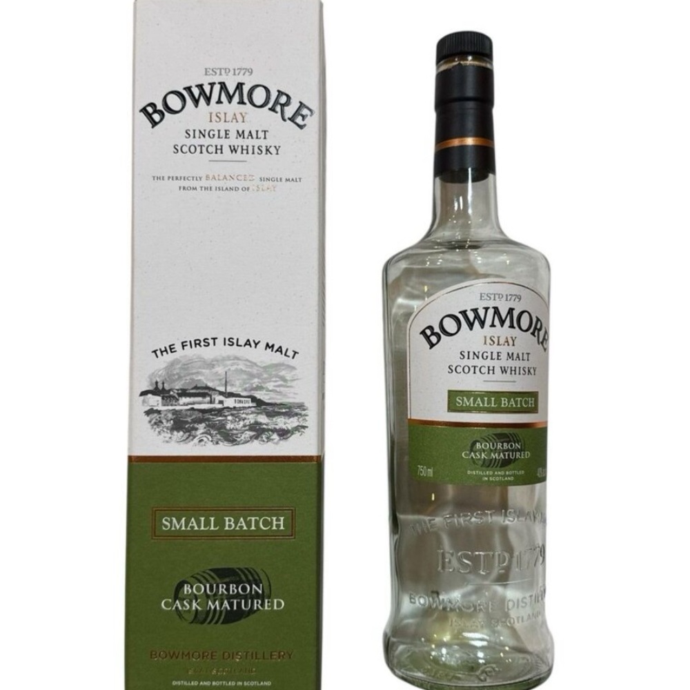 Bowmore Small Batch - Empty Single Malt Scotch Whisky Bottle, Box + Cork‎